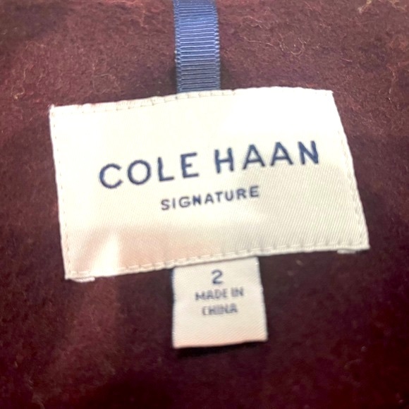 Cole Haan Signature Slick Wool Blend Coat - Picture 9 of 14